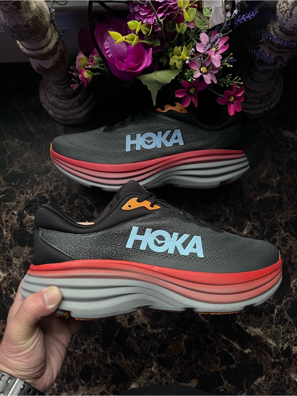 Hoka One Bondi 8
Comfort/Athletic
Medical Field Shoes
Size 12 2E Wide for Men